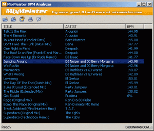 MixMeister BPM Analyzer review