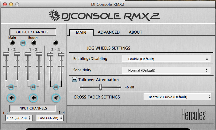 DJ Console RMX2 control panel