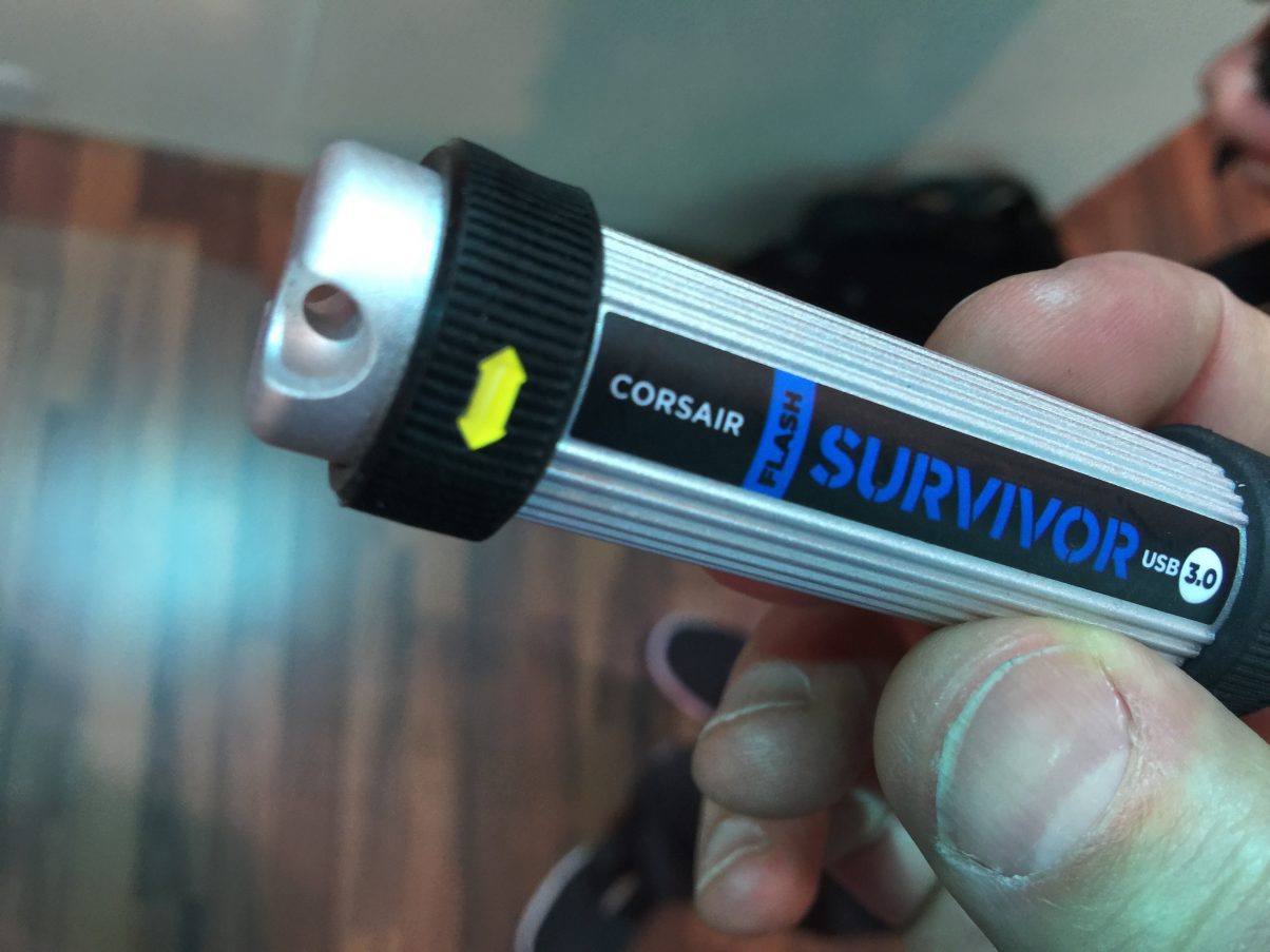 Not new for the show or anything like that, but if you want to know what USB drive the pro DJs are using, this is it - we saw these everywhere!