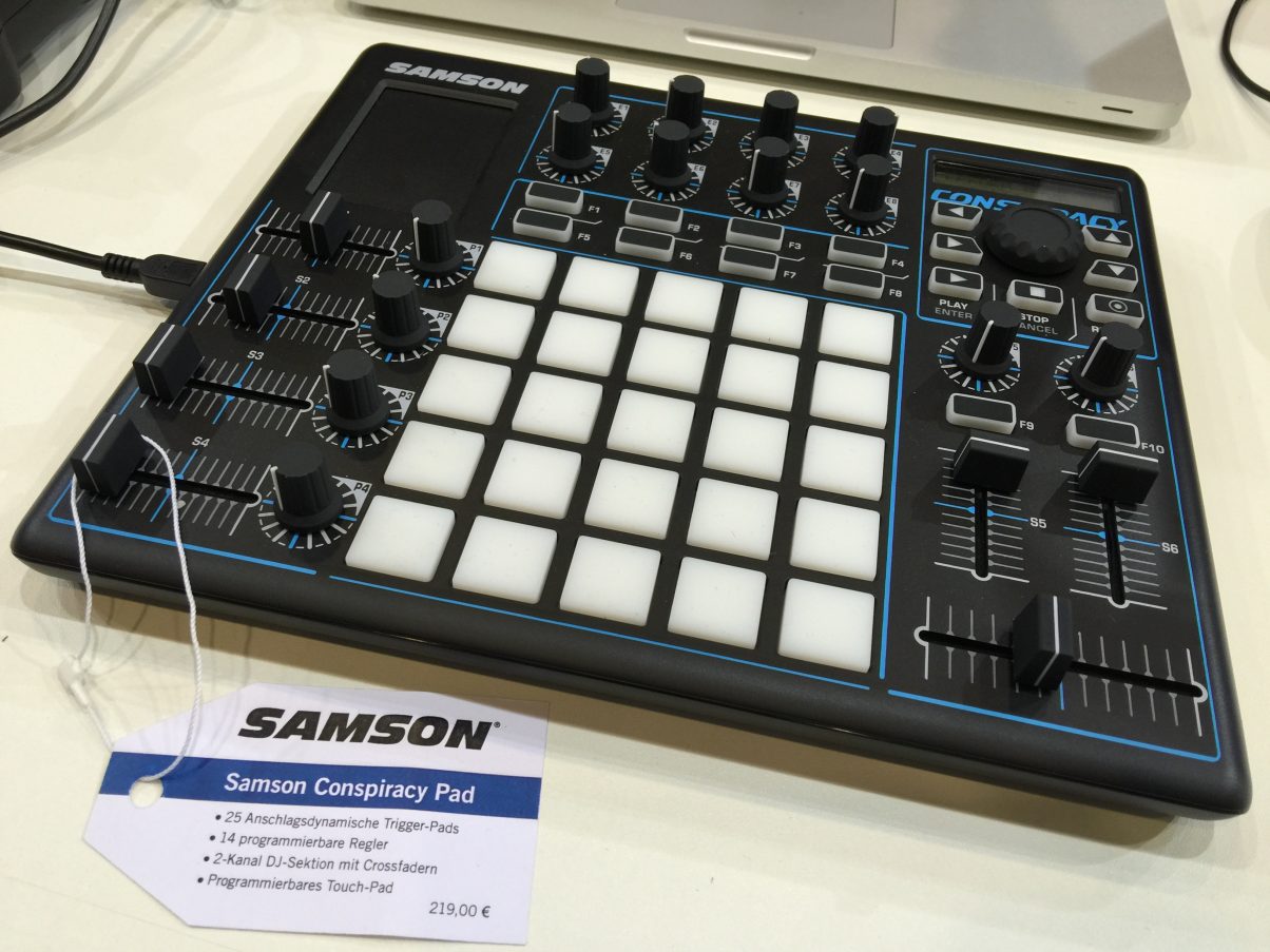 A small, neat little Ableton Live controller, DJ-centric including a crossfader, from Samson.